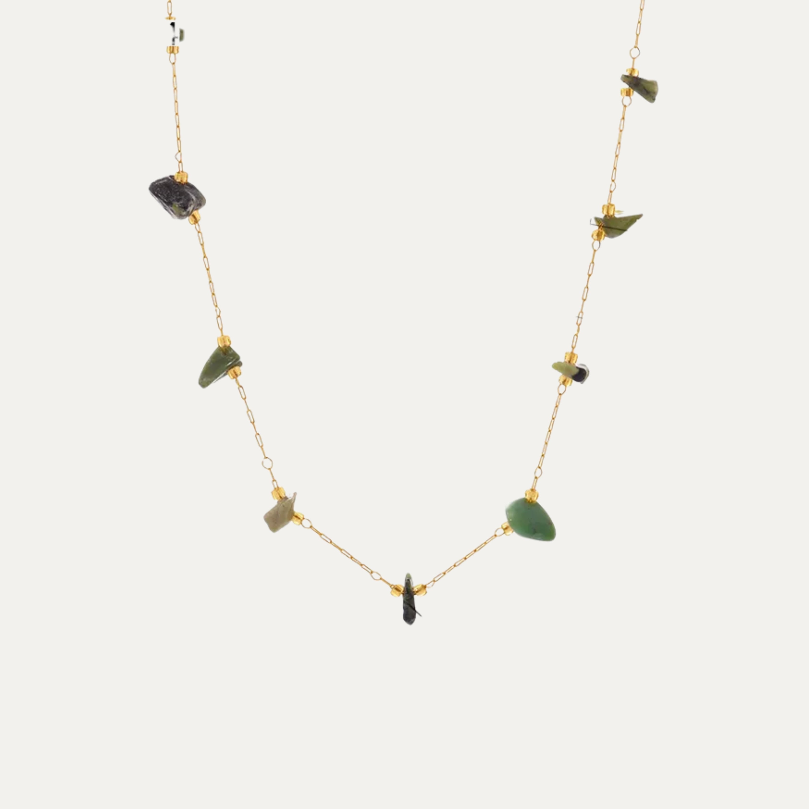 Amazone Necklace in 18k gold-plated stainless steel — statement chain by Soleil à Deux