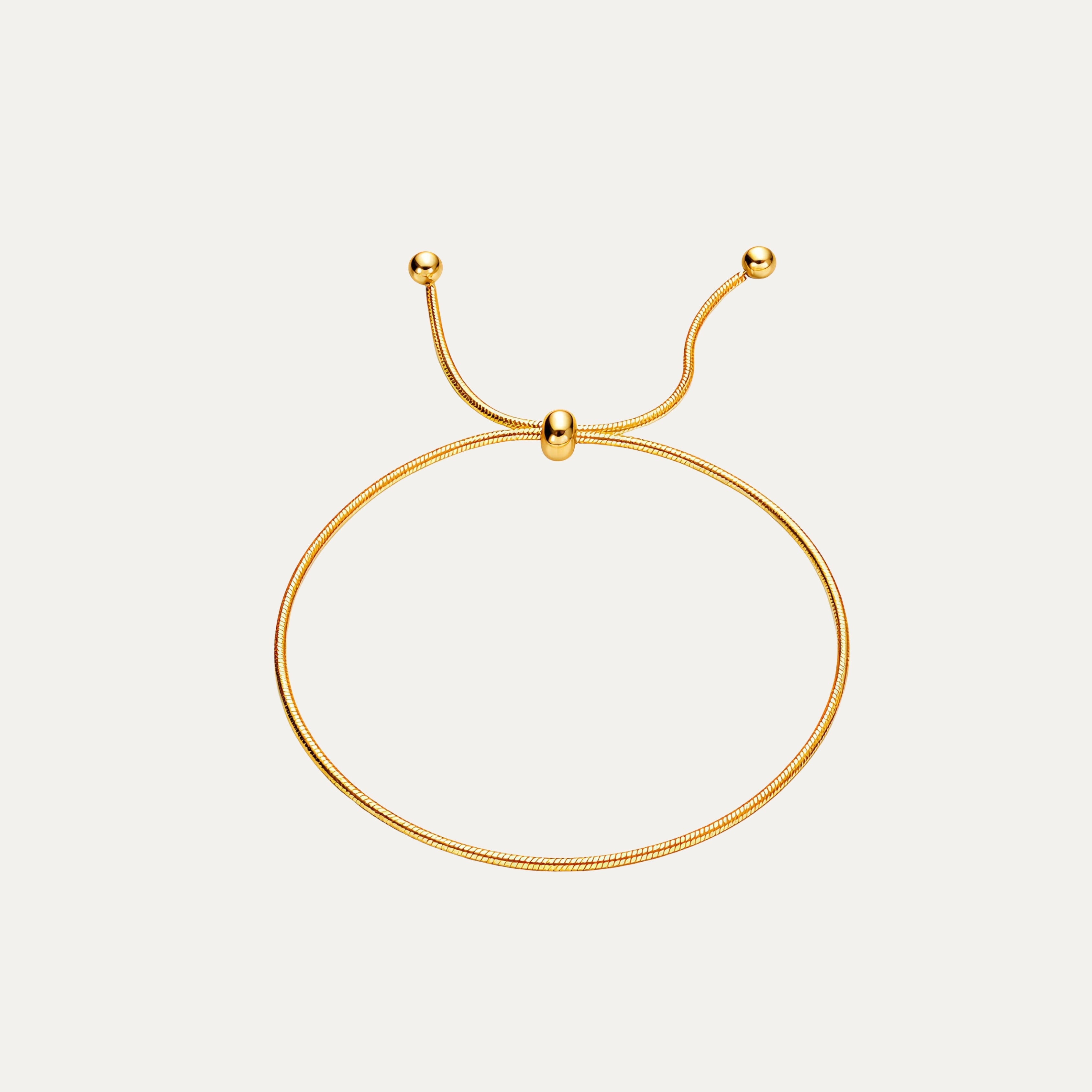 Aurelia Bracelet in 18k gold-plated stainless steel — luminous chain by Soleil à Deux