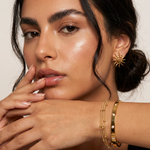 Bahia Bracelet worn — delicate gold zirconia bracelet, waterproof and hypoallergenic