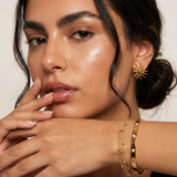 Bahia Bracelet worn — delicate gold zirconia bracelet, waterproof and hypoallergenic