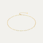 Catena Necklace in 18k gold-plated stainless steel — link chain by Soleil à Deux