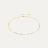 Catena Necklace in 18k gold-plated stainless steel — link chain by Soleil à Deux