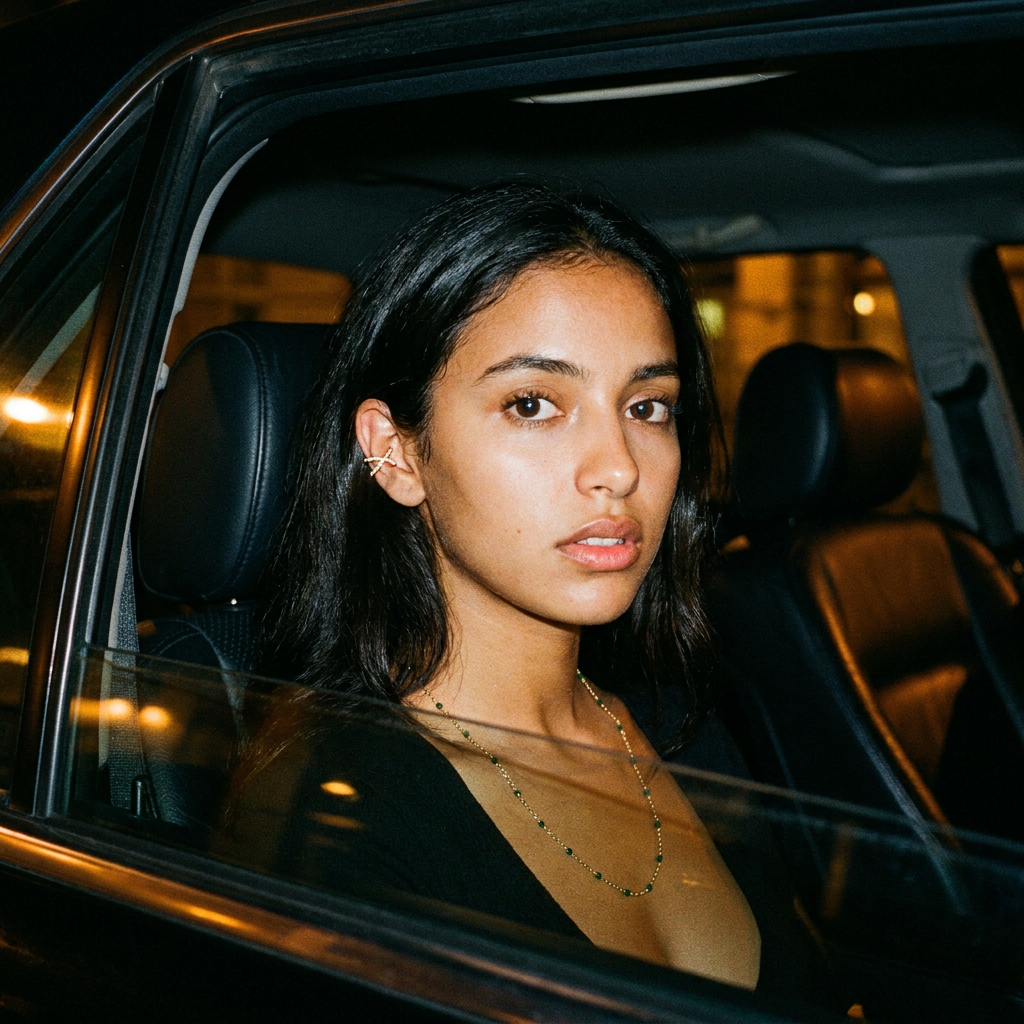 Como Necklace lifestyle detail — refined gold chain layering by Soleil à Deux