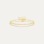 Delia Bracelet in 18k gold-plated stainless steel — delicate chain by Soleil à Deux