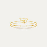 Delia Bracelet in 18k gold-plated stainless steel — delicate chain by Soleil à Deux