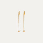 Etoile Earrings in 18k gold-plated stainless steel — star drop earrings by Soleil à Deux