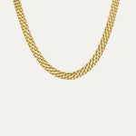 Fiji Necklace detail — substantial gold chain close-up by Soleil à Deux