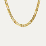 Fiji Necklace detail — substantial gold chain close-up by Soleil à Deux