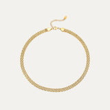 Fiji Necklace in 18k gold-plated stainless steel — chunky link chain by Soleil à Deux