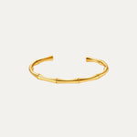 Kyoto Bracelet in 18k gold-plated stainless steel — thin minimalist bangle by Soleil à Deux