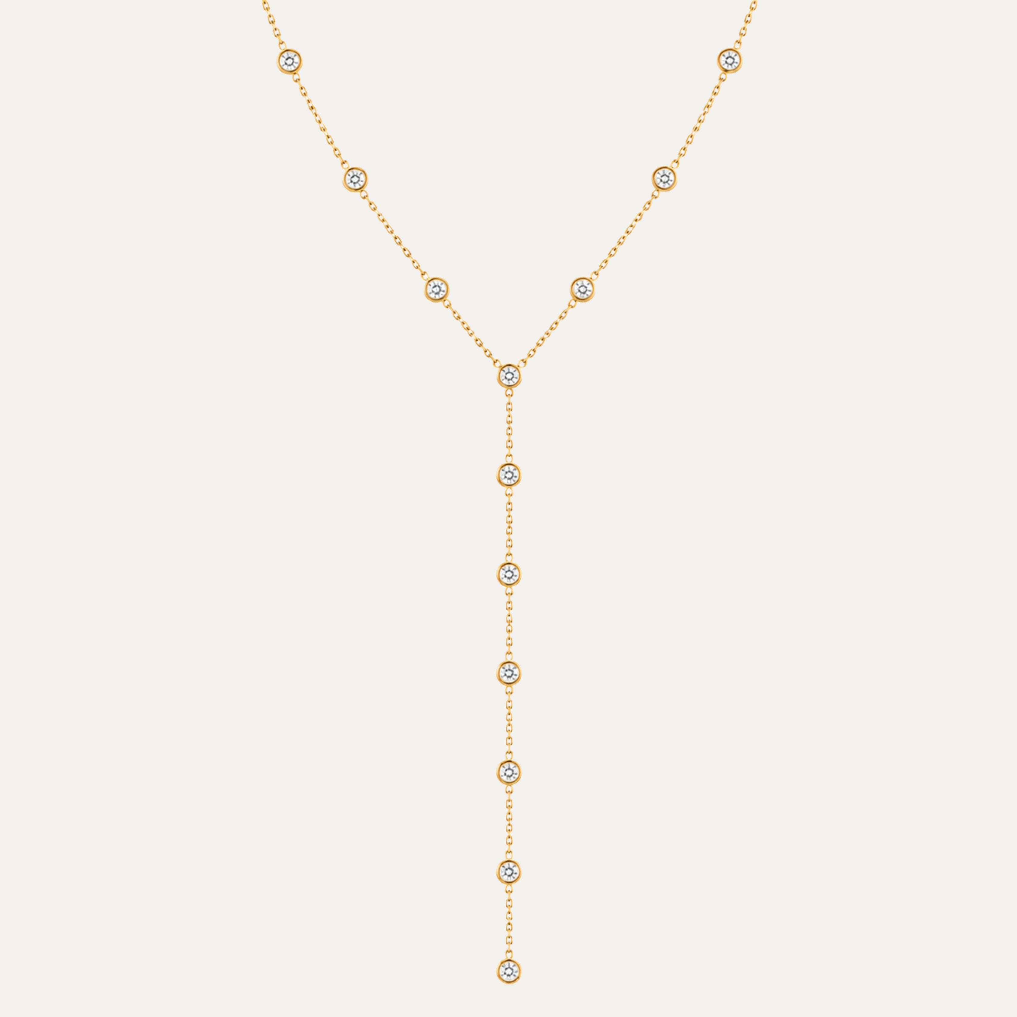 Monaco Necklace in 18k gold-plated stainless steel — elegant chain by Soleil à Deux