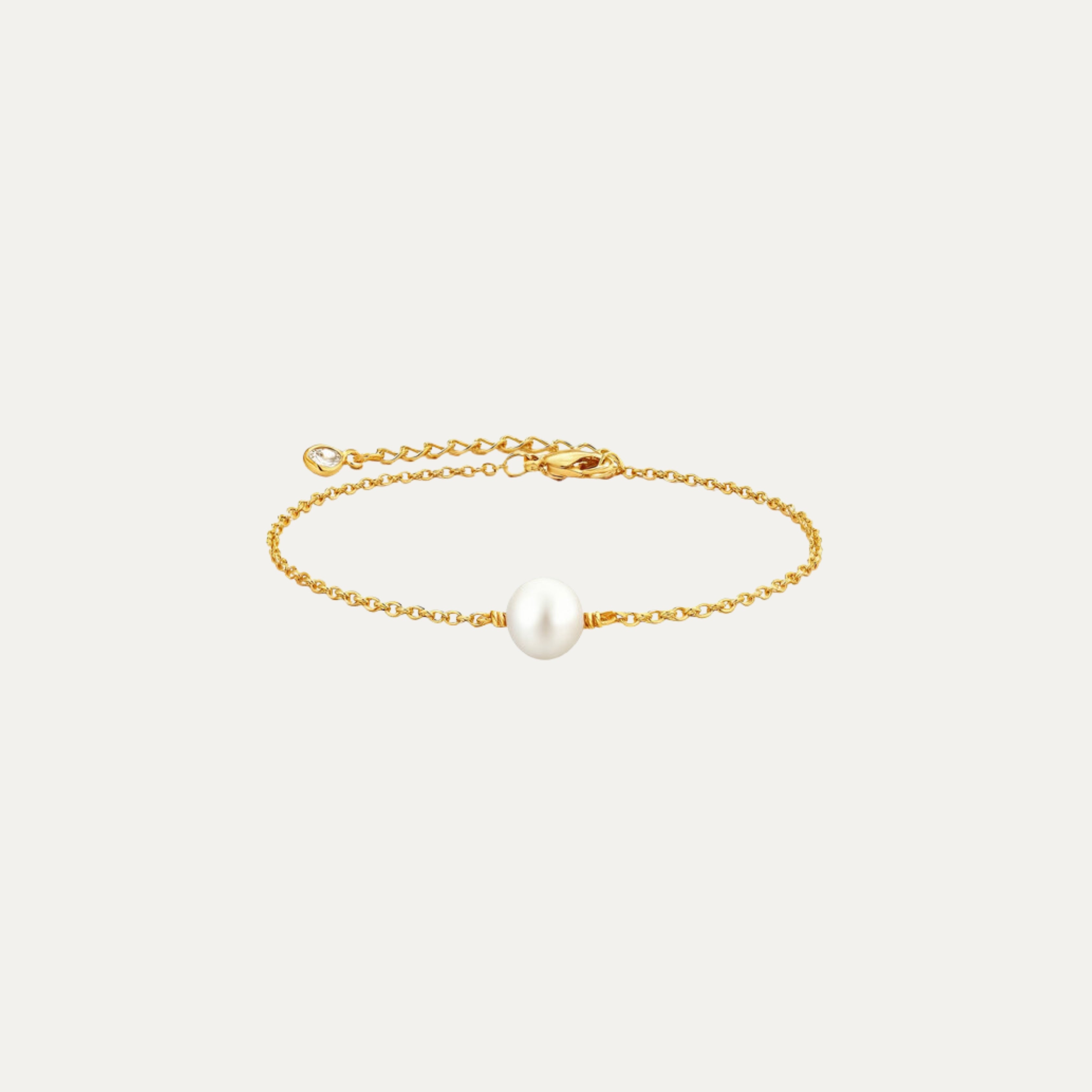 Naya Bracelet in 18k gold-plated stainless steel — ultra-thin chain by Soleil à Deux