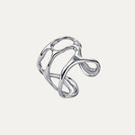 Nova Ring in 18k gold-plated stainless steel — faceted adjustable ring by Soleil à Deux