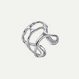 Nova Ring in 18k gold-plated stainless steel — faceted adjustable ring by Soleil à Deux