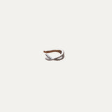 Positano Ear Cuff detail — zirconia gold ear cuff close-up by Soleil à Deux