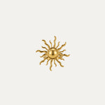 Solea Ring in 18k gold-plated stainless steel — sun-inspired sculpted ring by Soleil à Deux