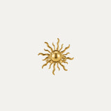 Solea Ring in 18k gold-plated stainless steel — sun-inspired sculpted ring by Soleil à Deux