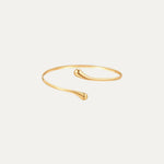St. Tropez Bracelet in 18k gold-plated stainless steel — polished bangle by Soleil à Deux