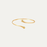 St. Tropez Bracelet in 18k gold-plated stainless steel — polished bangle by Soleil à Deux